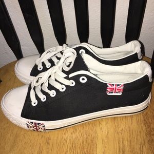 Black sneakers